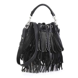 Yves Saint Laurent Emmanuelle Fringed Bucket Bag